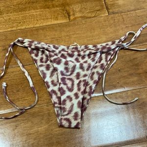 leopard print tie bottoms